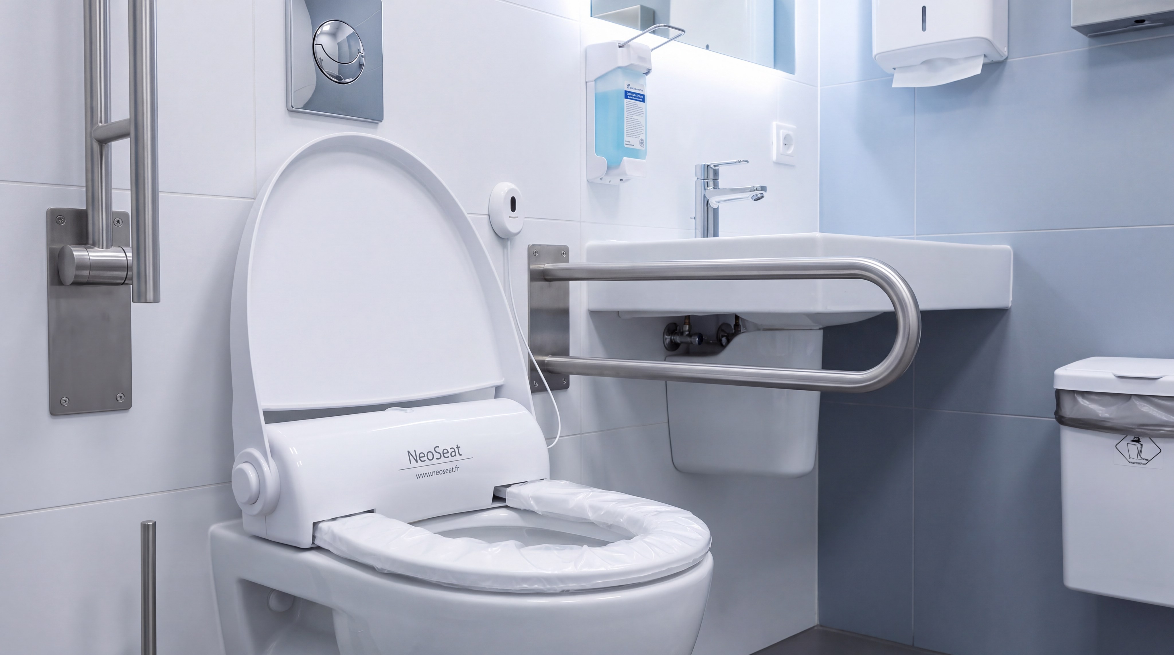 Installation abattant hygiénique NeoSeat de qualité supérieure